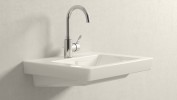 Смеситель Grohe Eurosmart Cosmo для умывальника с д/к высокий нос, гибкая подводка